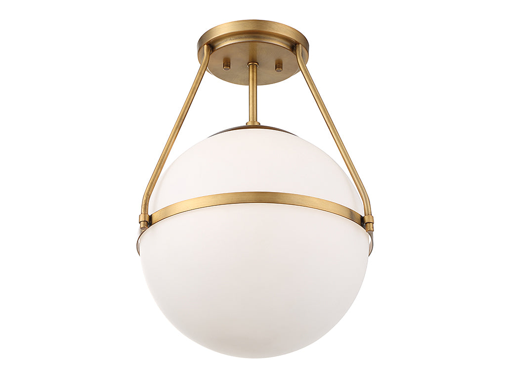 Meridian Msemi M60054NB Ceiling Light - Natural Brass