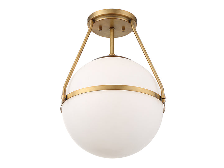Meridian Msemi M60054NB Ceiling Light - Natural Brass