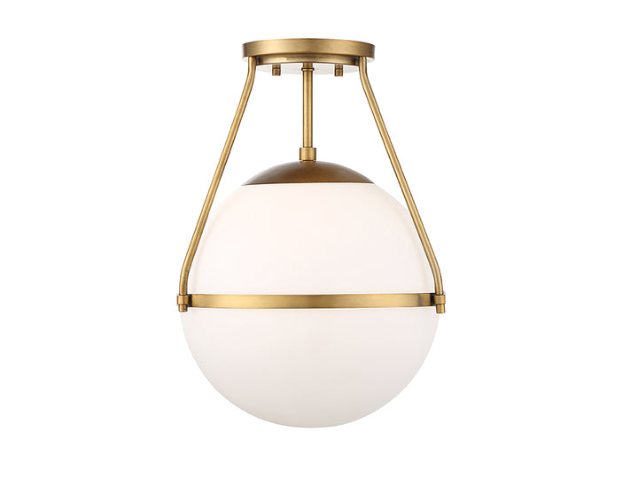 Meridian Msemi M60054NB Ceiling Light - Natural Brass