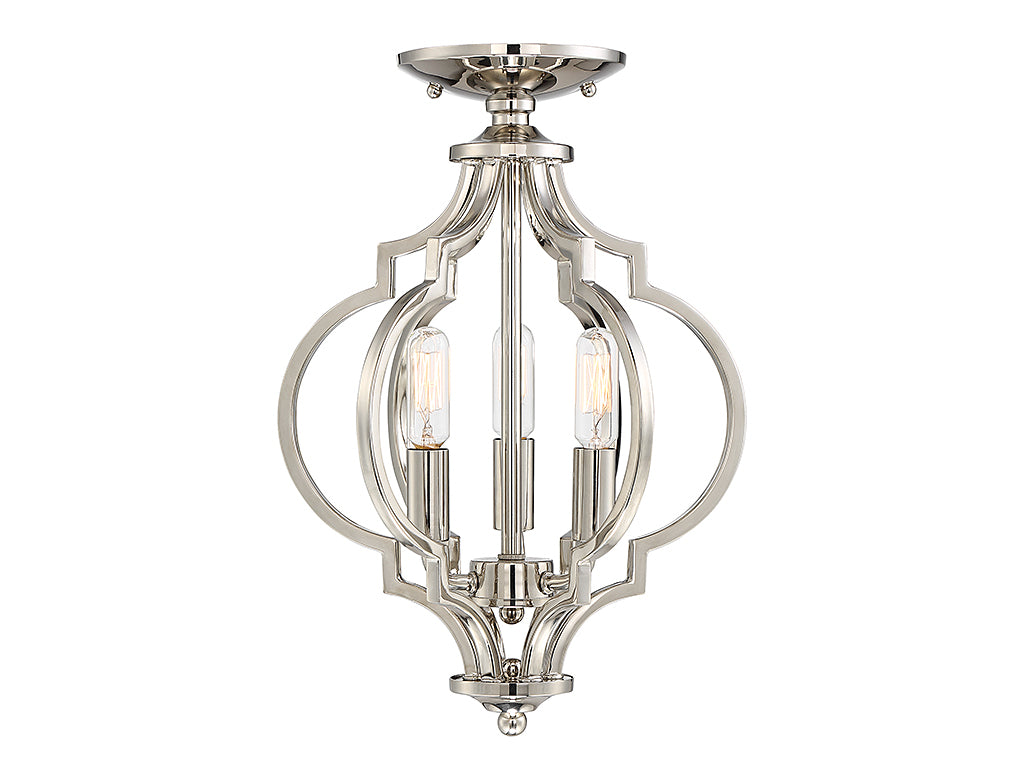 Meridian Msemi M60055PN Ceiling Light - Polished Nickel