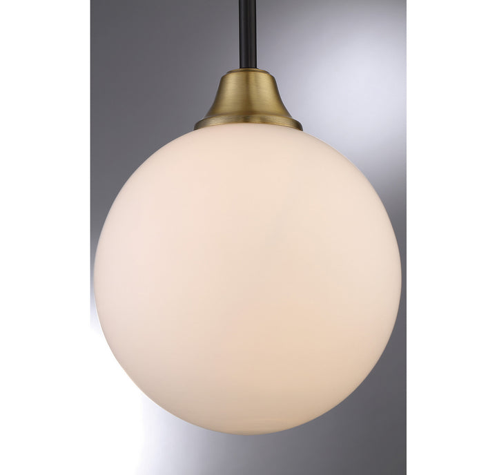 Meridian Mmin2 M70005-79 Pendant Light - Oil Rubbed Bronze with Natural Brass
