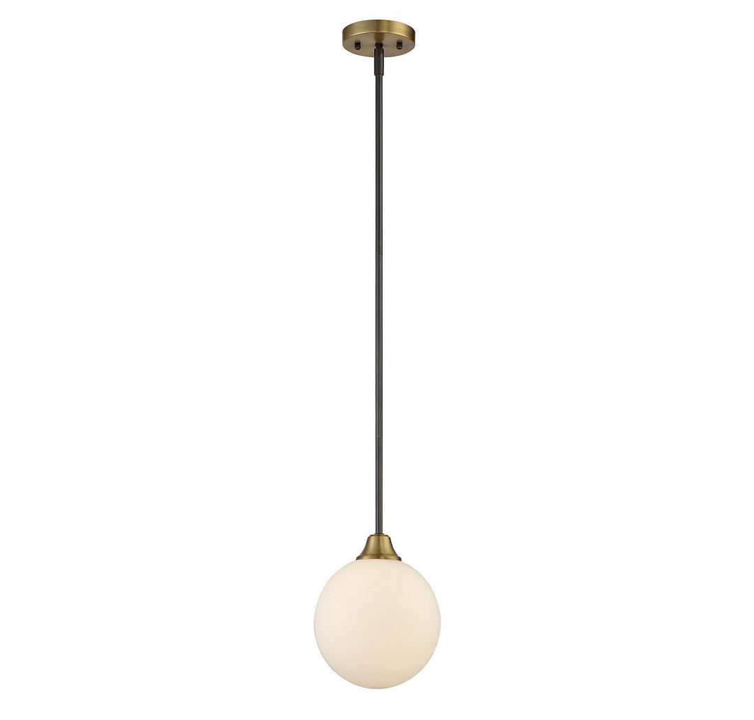 Meridian Mmin2 M70005-79 Pendant Light - Oil Rubbed Bronze with Natural Brass
