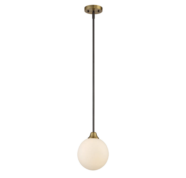 Meridian Mmin2 M70005-79 Pendant Light - Oil Rubbed Bronze with Natural Brass