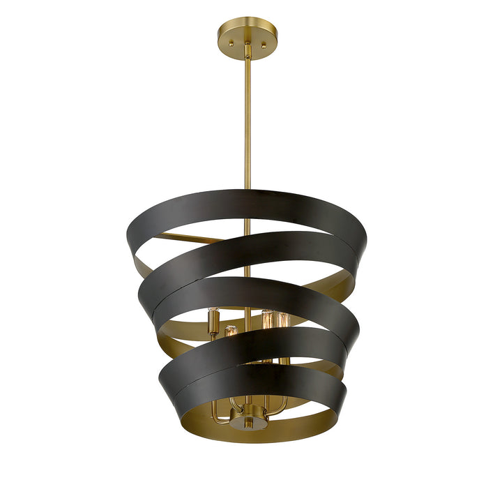 Meridian Mpend M70009-46 Pendant Light - Matte Black with Gold