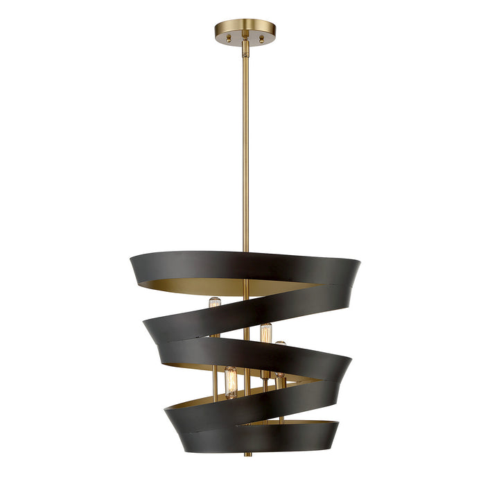 Meridian Mpend M70009-46 Pendant Light - Matte Black with Gold