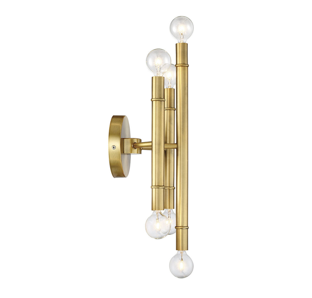 Meridian Mscon M90018NB Wall Light - Natural Brass