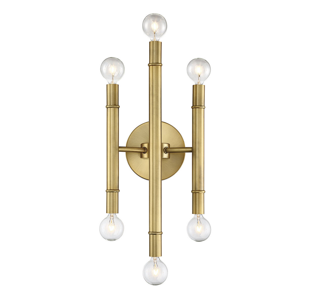 Meridian Mscon M90018NB Wall Light - Natural Brass