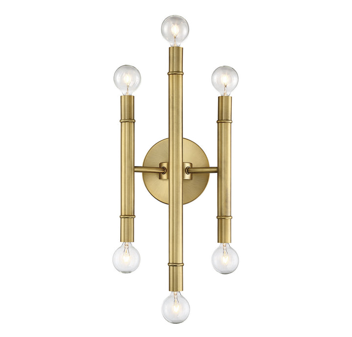 Meridian Mscon M90018NB Wall Light - Natural Brass
