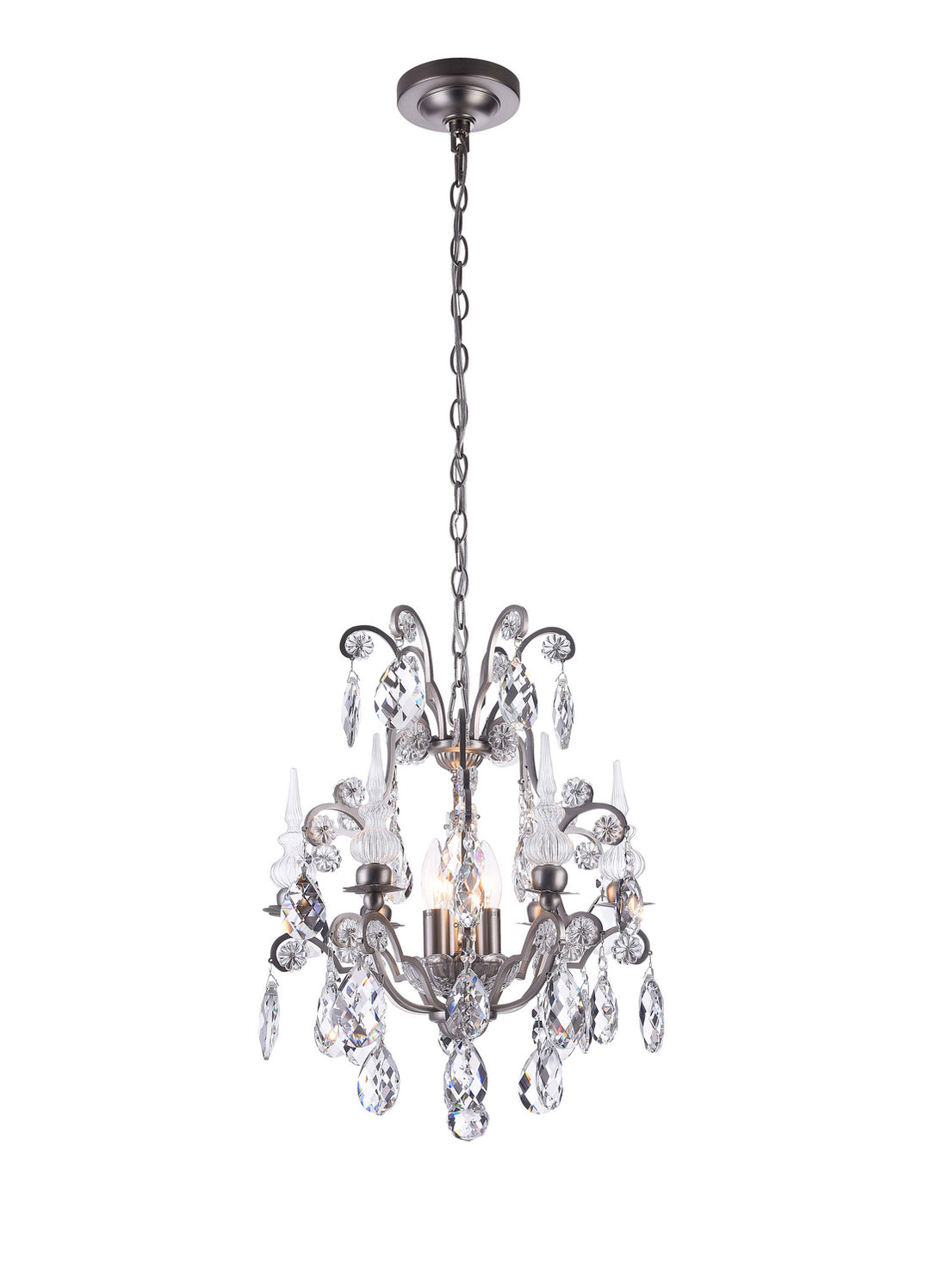 Bethel International BET72PEW Chandelier Light - Pewter