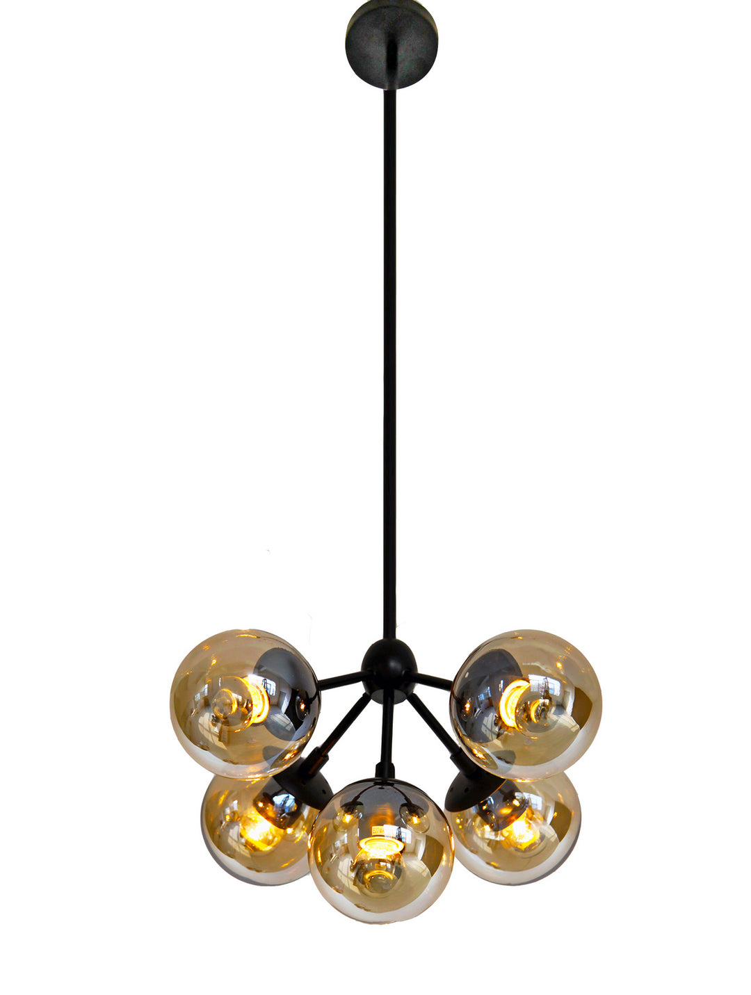 Bethel International DU03-3 Chandelier Light - Black