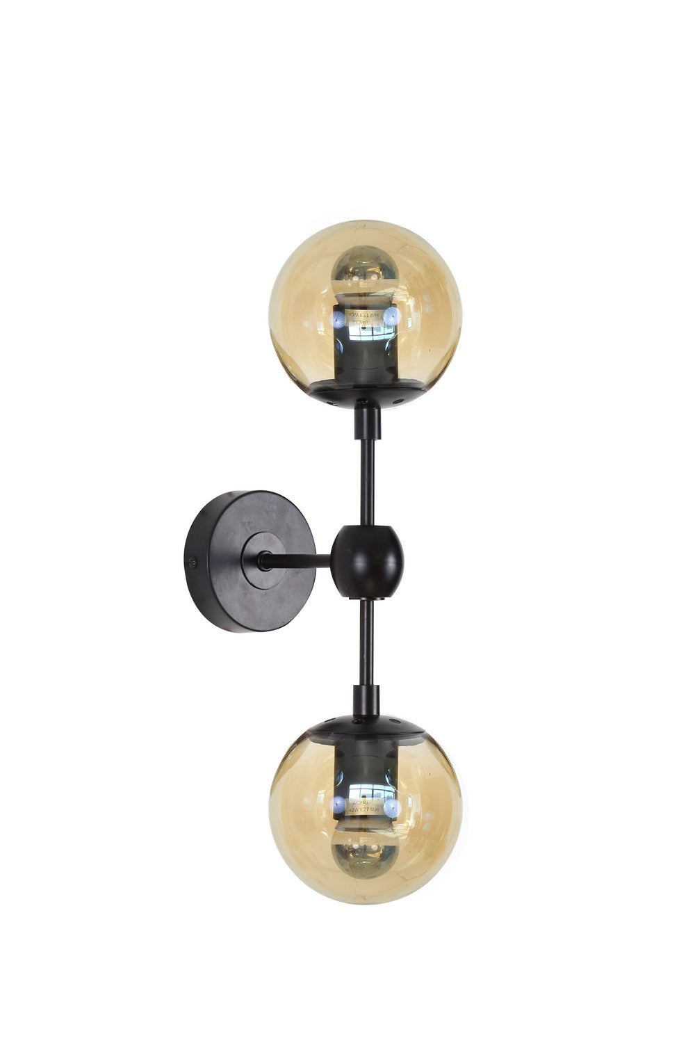 Bethel International DU03W Wall Sconce Light - Black