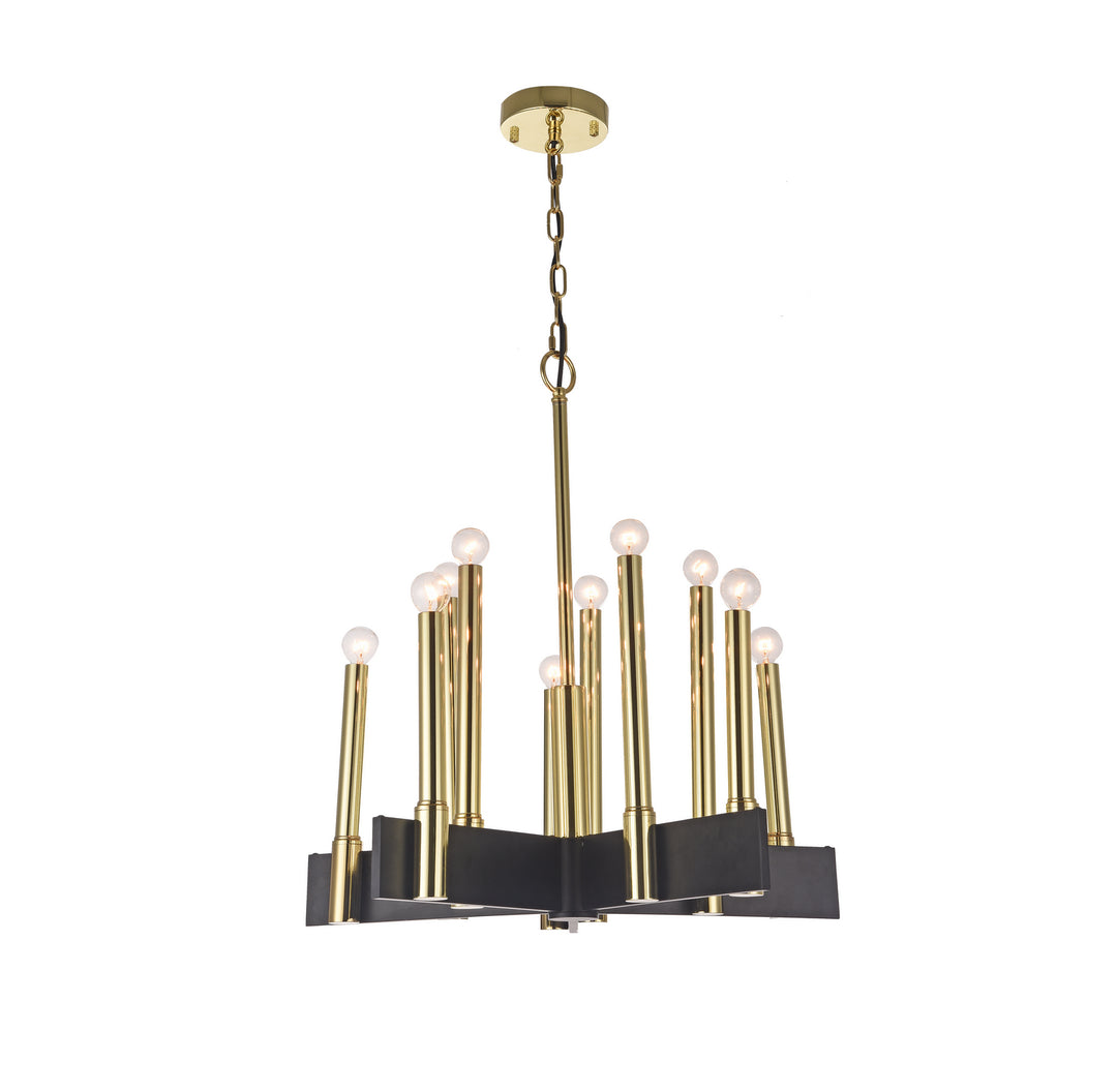 Bethel International DU108 Chandelier Light - Black