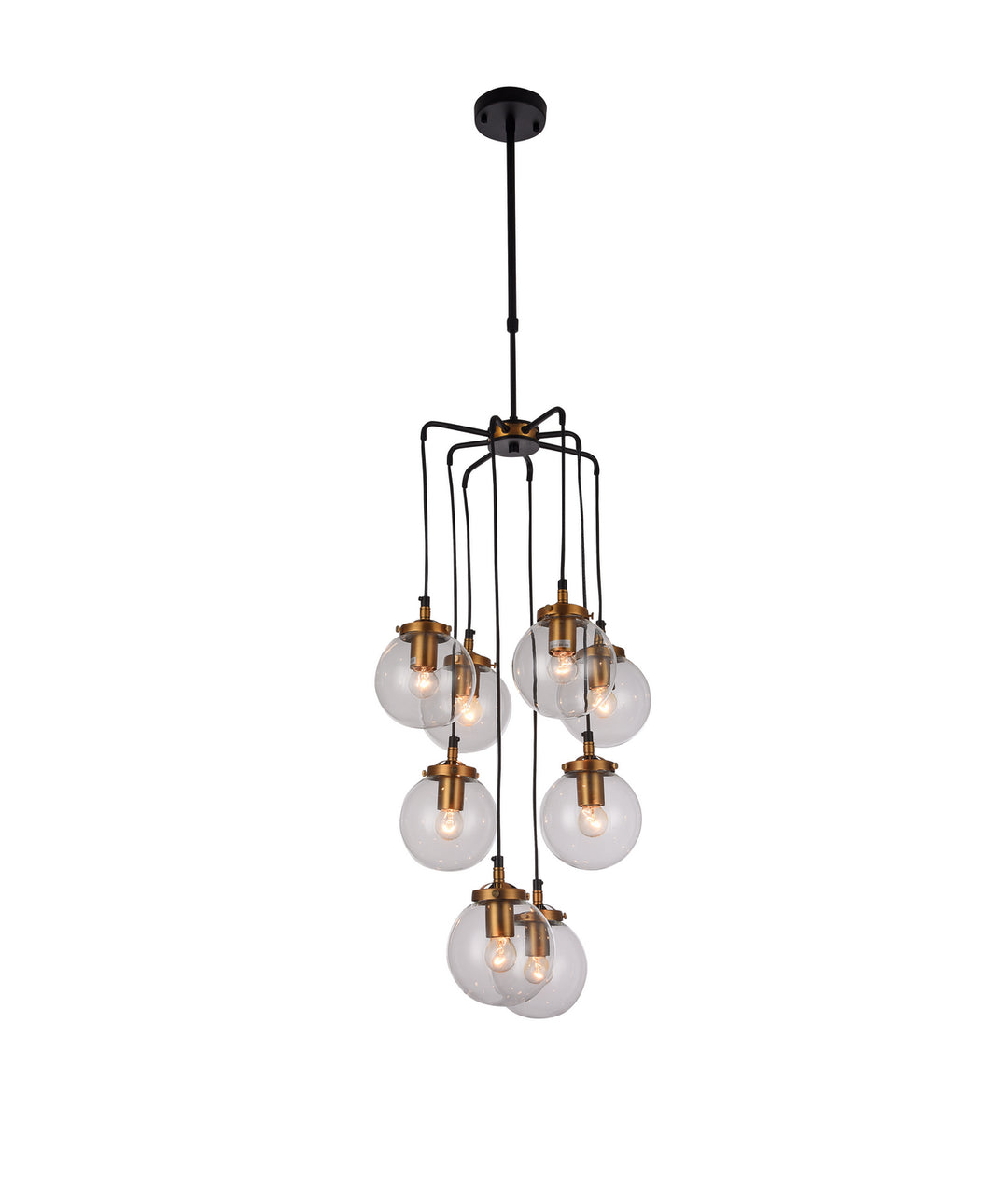 Bethel International DU109 Chandelier Light - Black