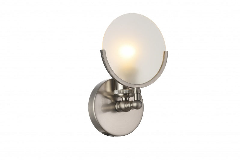 Bethel International DU114SHN Wall Sconce Light - Shiny Nickel