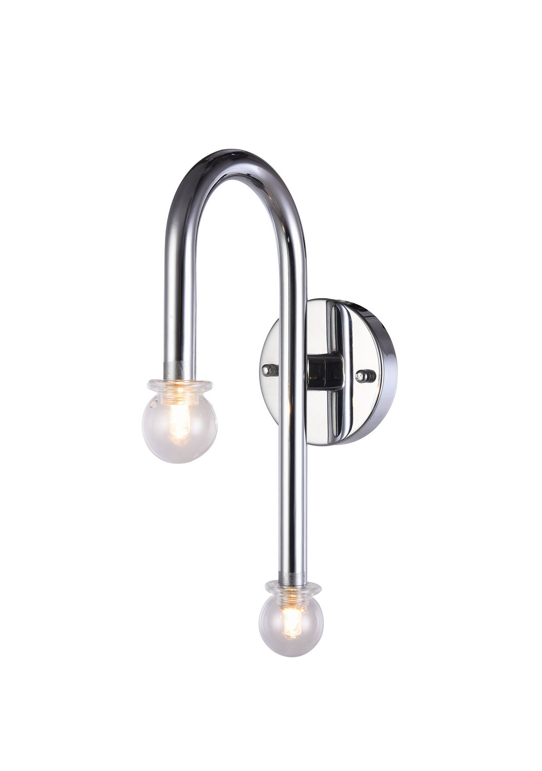Bethel International DU124 Wall Sconce Light - Chrome
