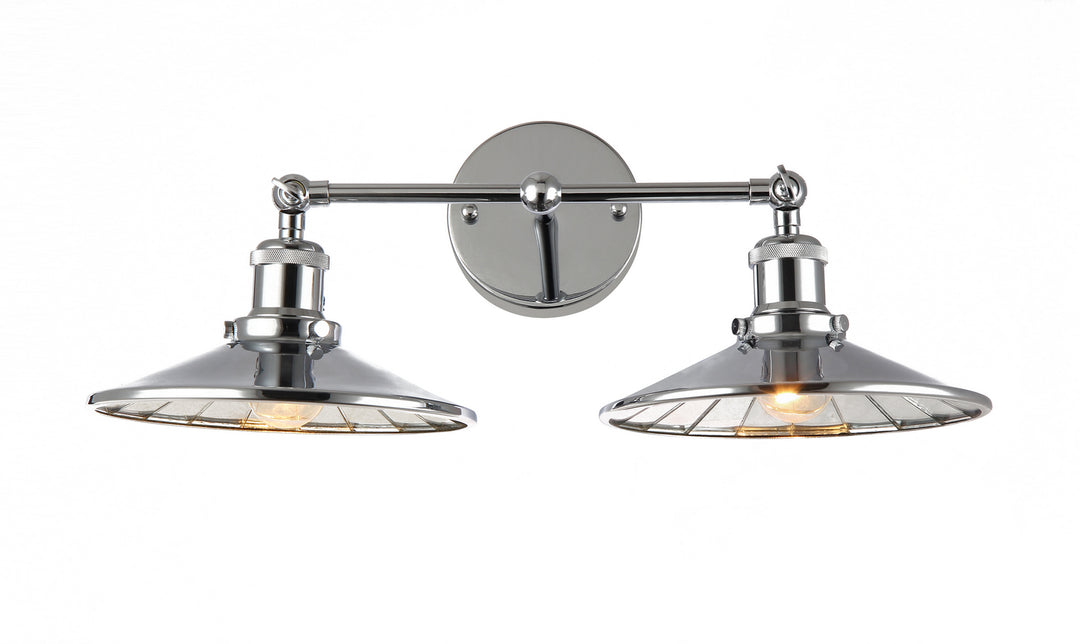 Bethel International DU90CH Bath Vanity Light 9 in. wide - Chrome