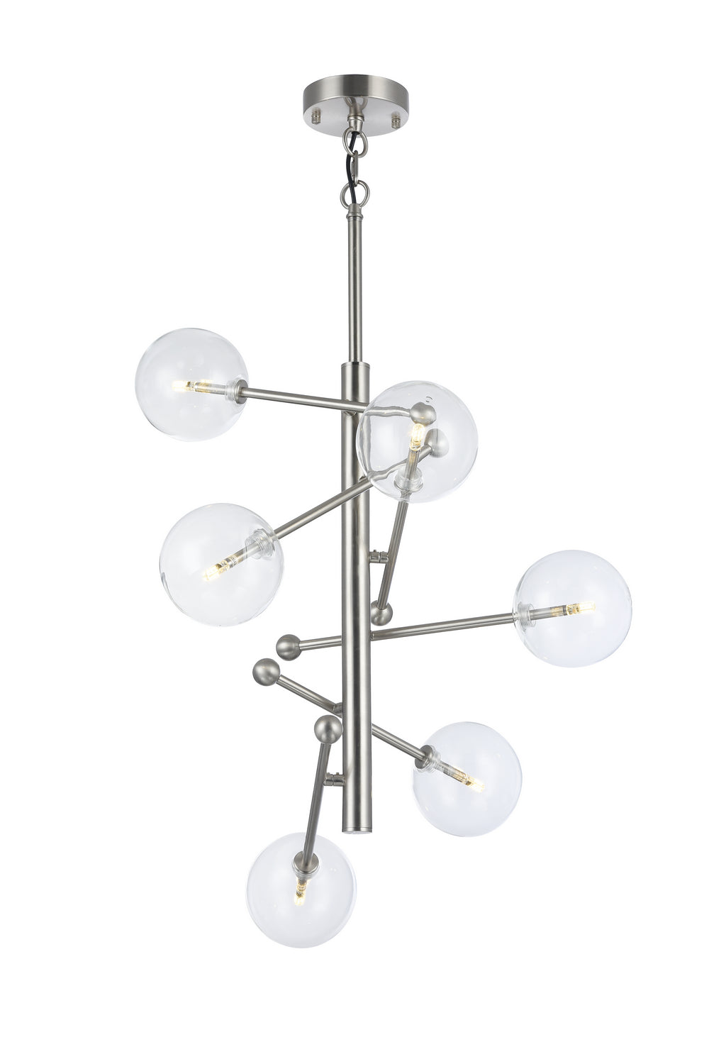 Bethel International DU97SHN Chandelier Light - Shiny Nickel