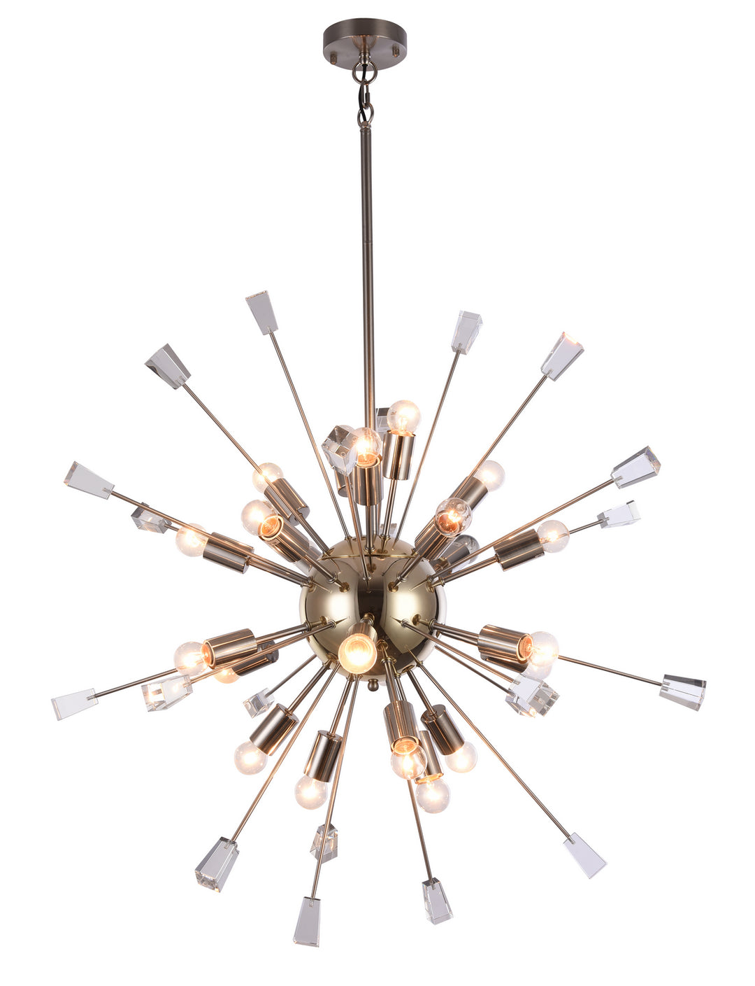 Bethel International DU99 Chandelier Light - Shiny Nickel