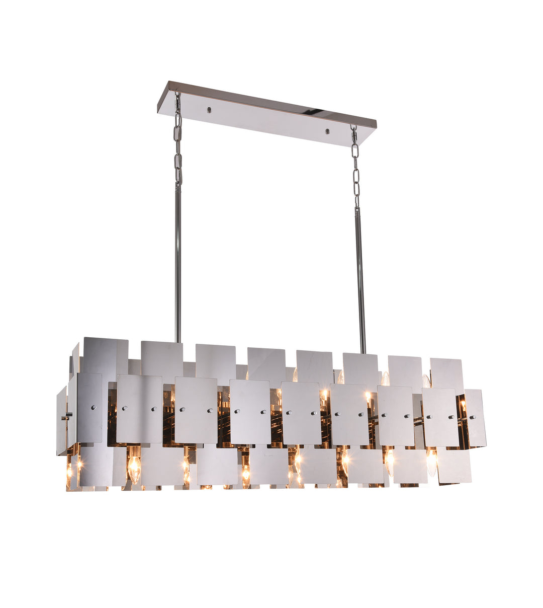 Bethel International FL34SN Pendant Light - Shiny Nickel