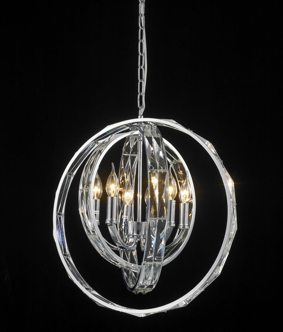 Bethel International GL39 Chandelier Light - Chrome