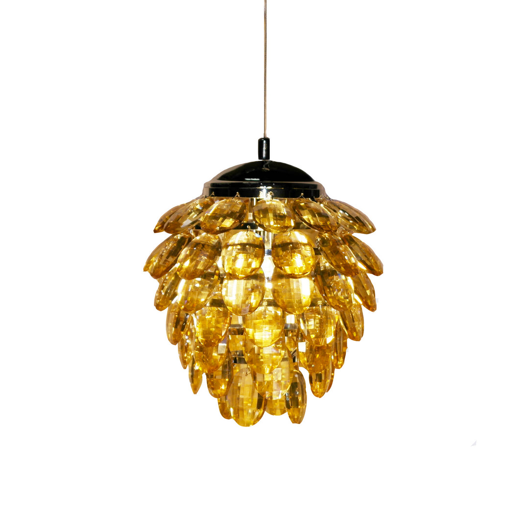 Bethel International GL70075A Pendant Light - Amber