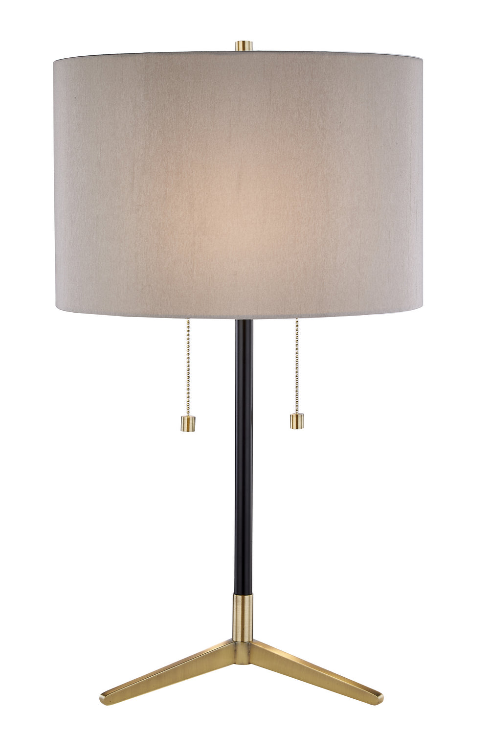 Bethel International JTL123HL-AB   Lamp Antique Brass & Black