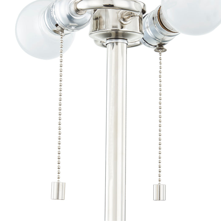 Bethel International JTL123HL-PN   Lamp Antique Brass & Black