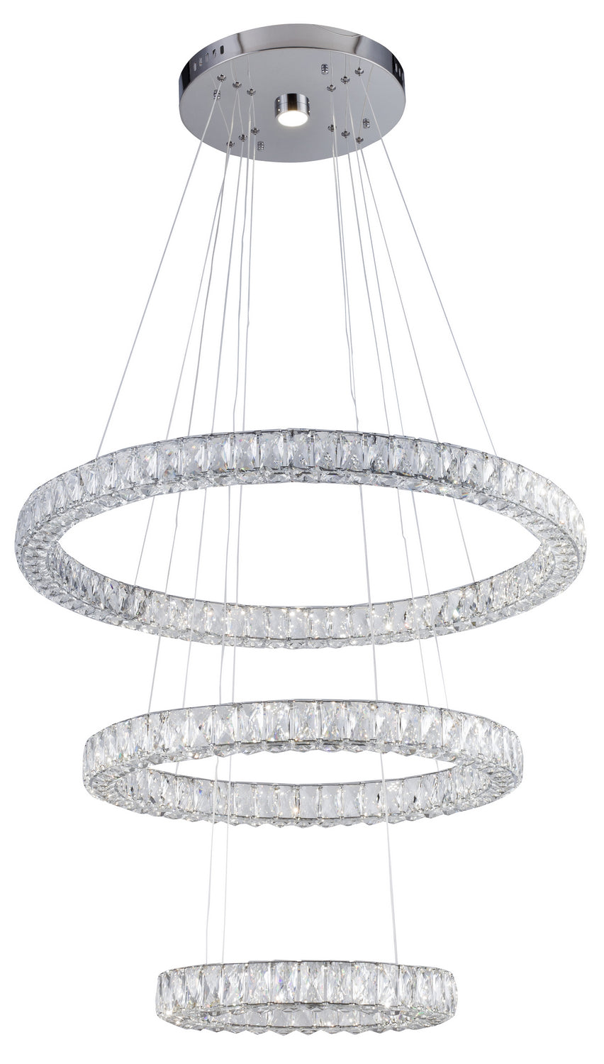 Bethel International KD16-3 Chandelier Light - Chrome