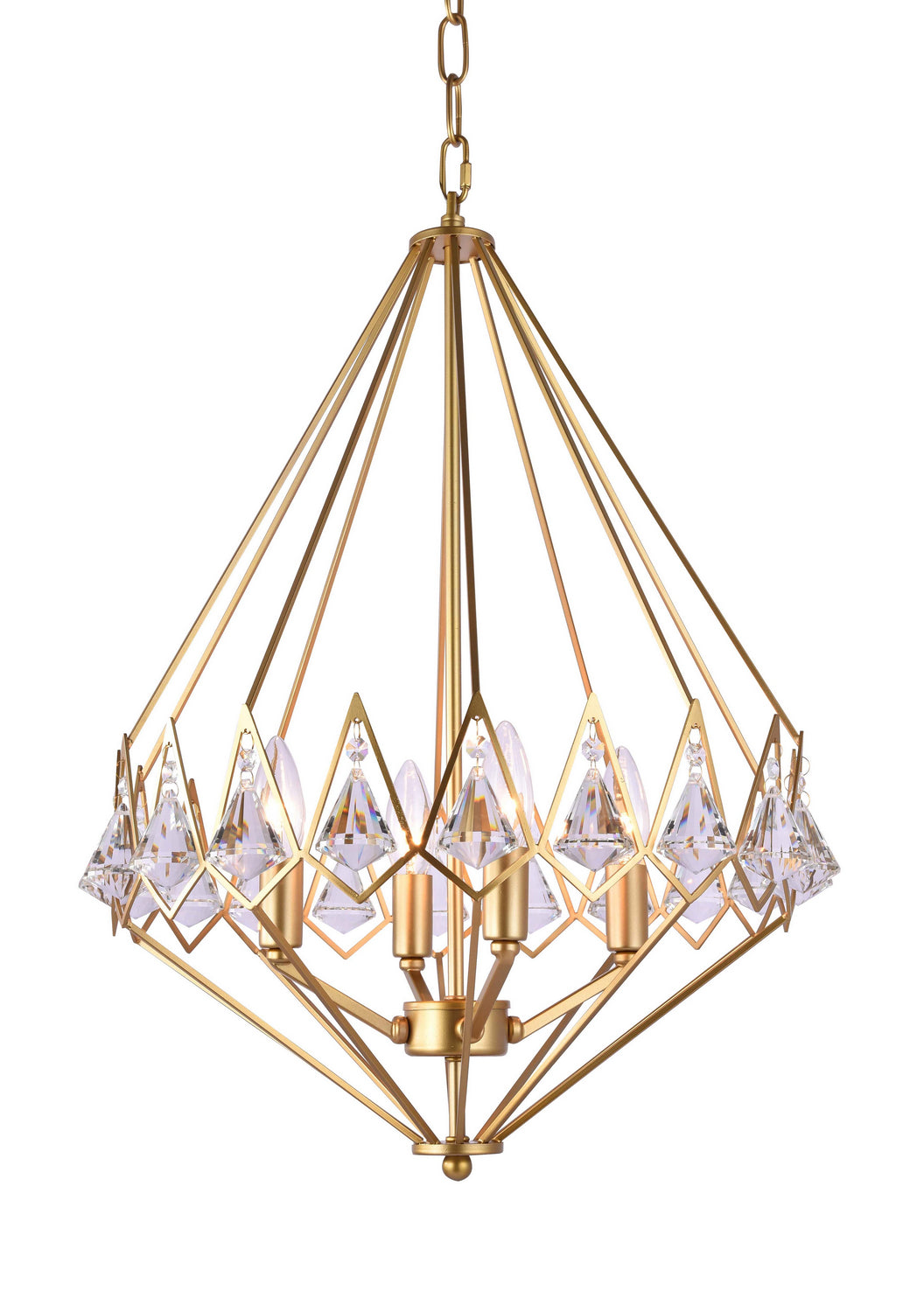 Bethel International LA22 Chandelier Light - Gold