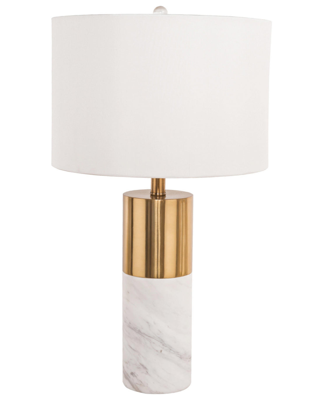 Bethel International MTL02PQ-GD   Lamp Gold & White
