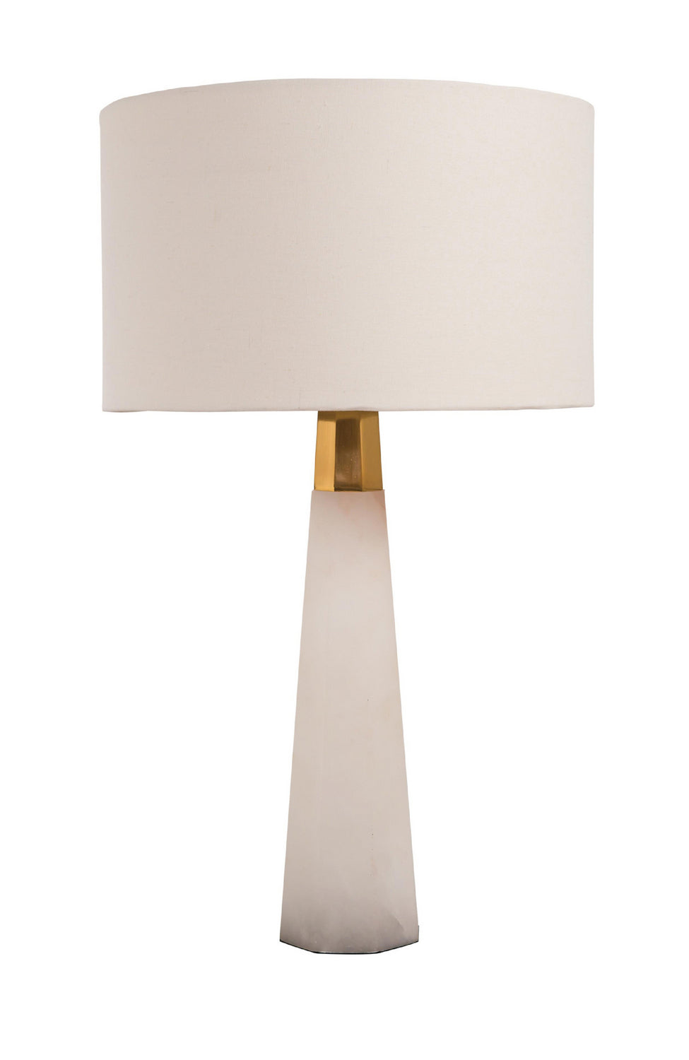 Bethel International MTL06PQ-GD Modern  Lamp White & Gold