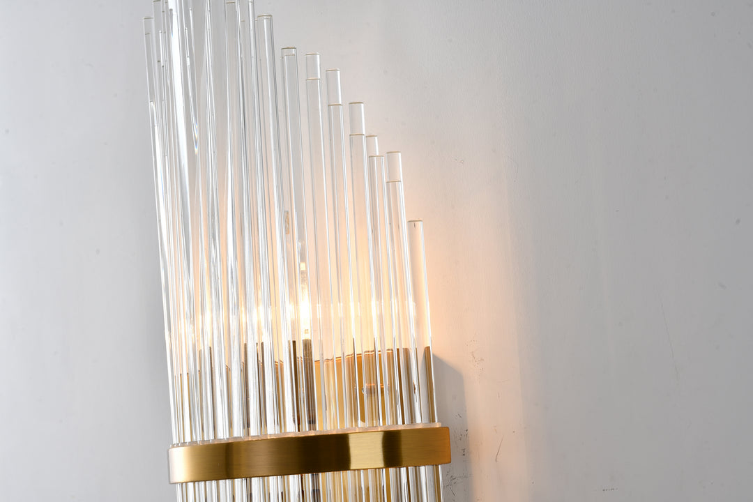 Bethel International MU25S Wall Sconce Light - Antique Brass