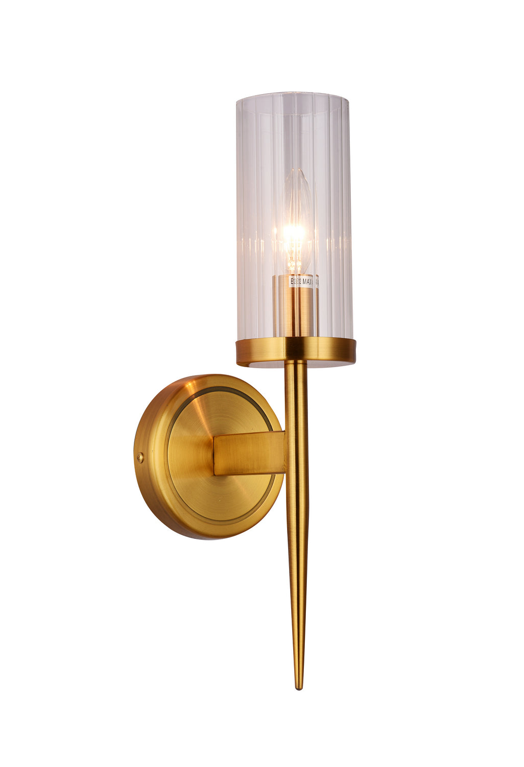 Bethel International MU27S Wall Sconce Light - Antique Brass