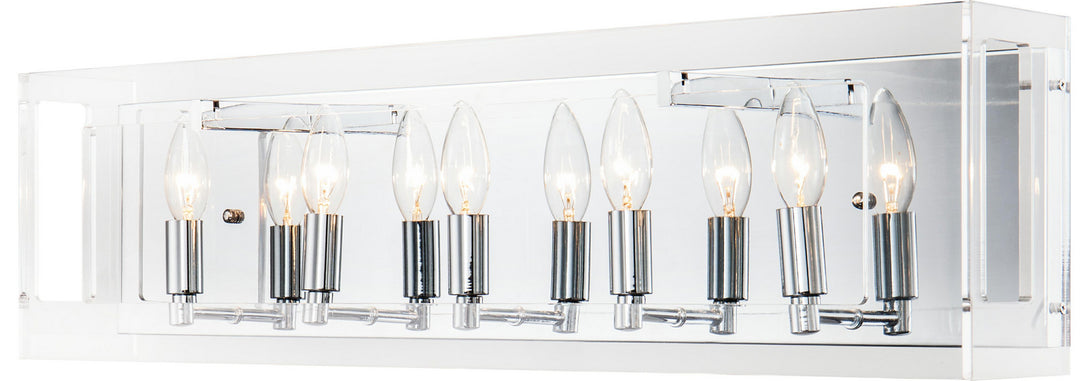 Bethel International TD17CH Bath Vanity Light 6 in. wide - Chrome