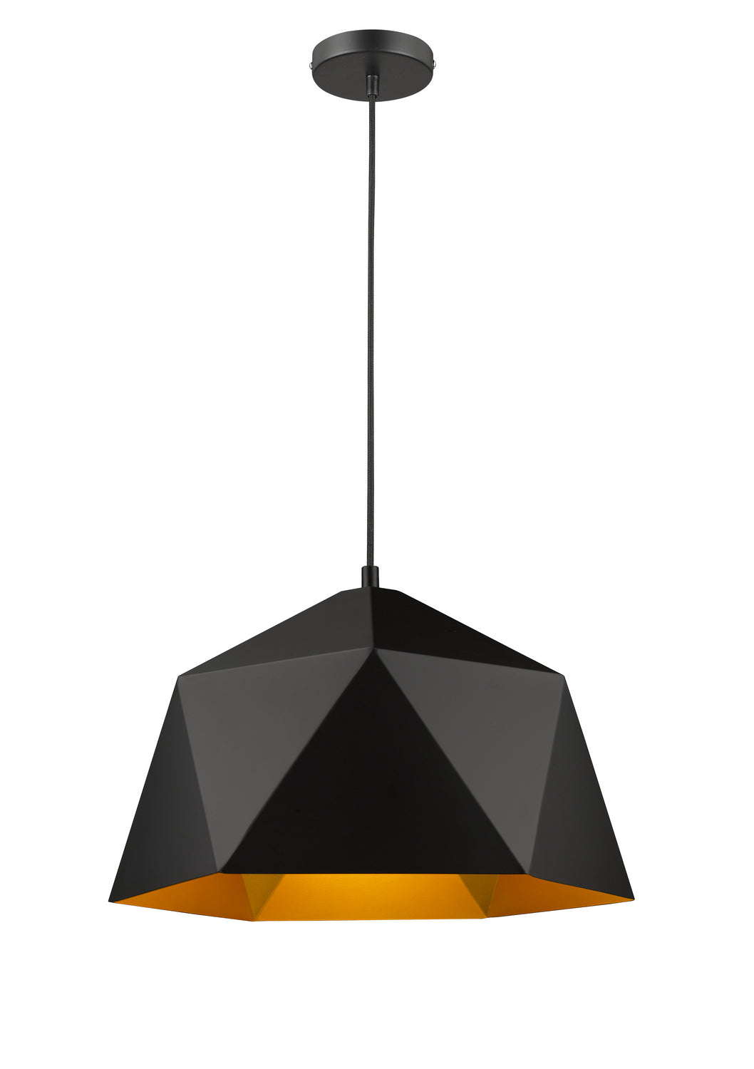Bethel International YS7702-1PB-BK Pendant Light - Black