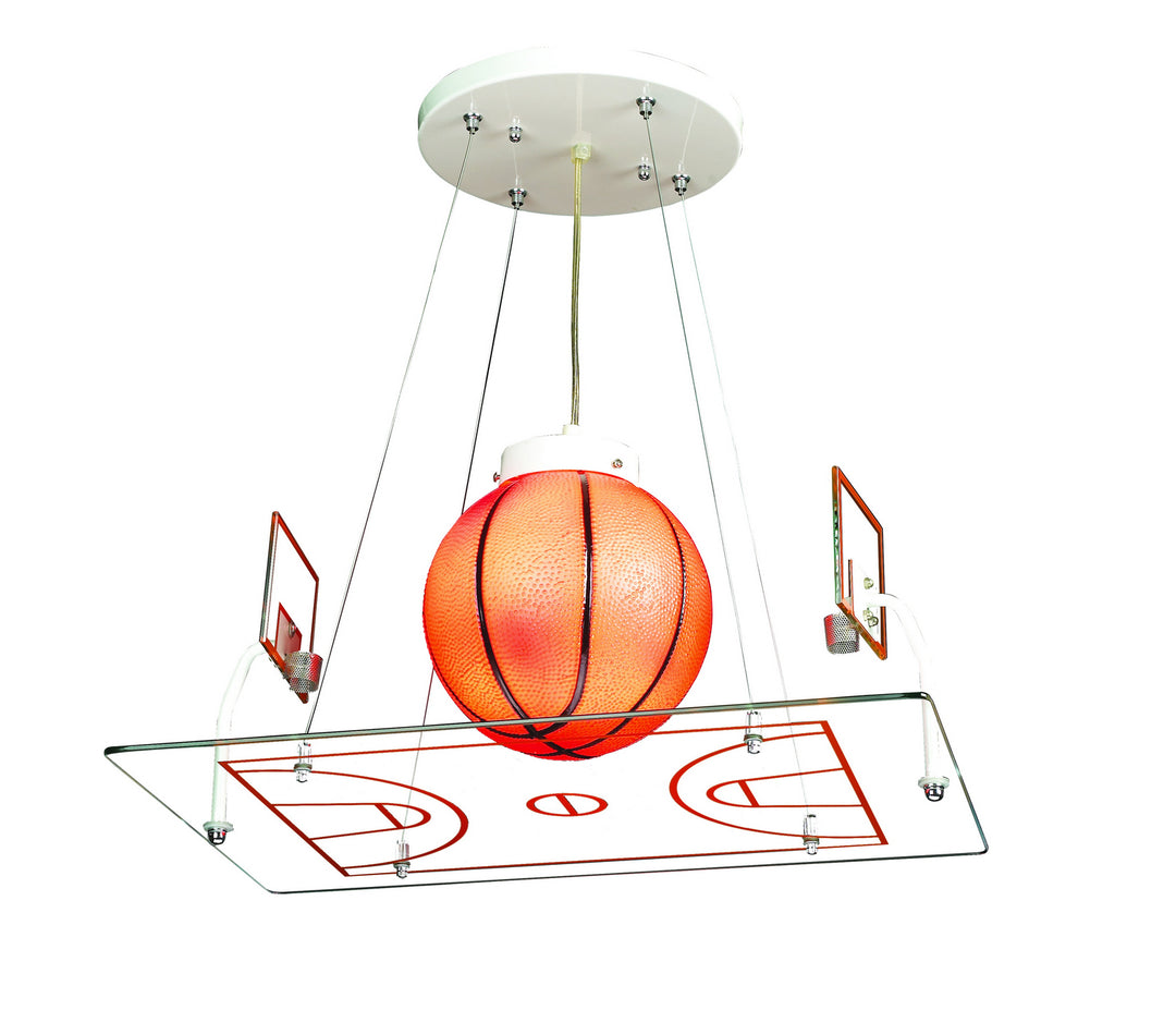 Bethel International ZA38 Pendant Light - Orange & White