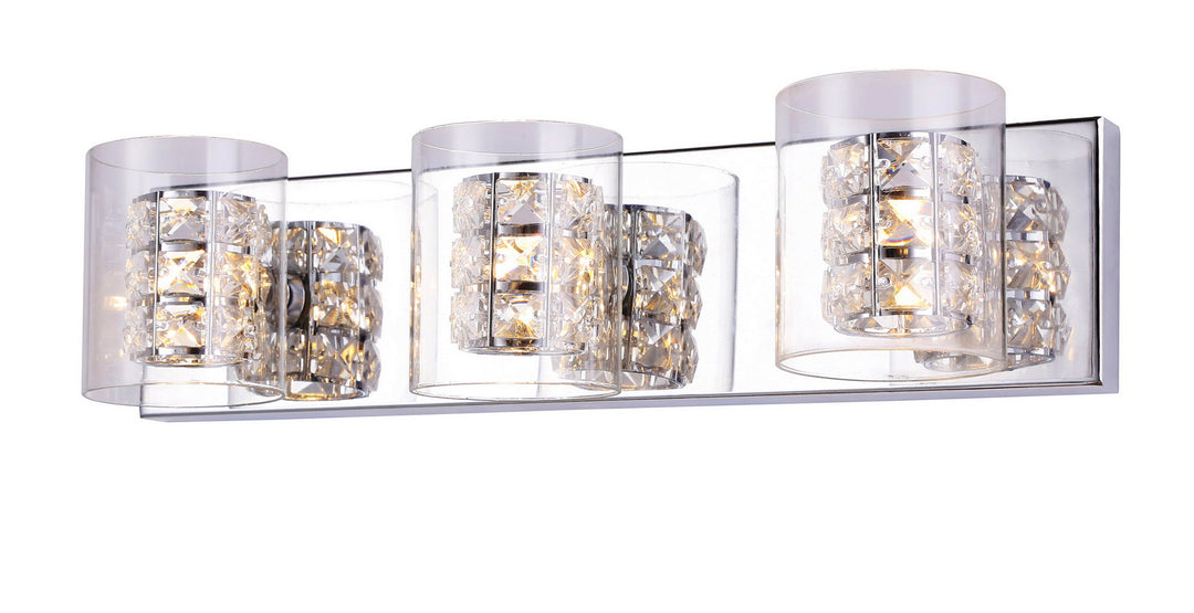 Bethel International ZP50 Bath Vanity Light 18 in. wide - Chrome