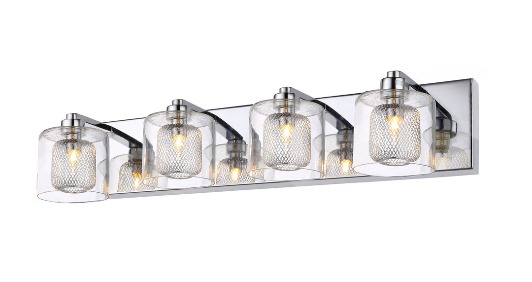 Bethel International ZP93 Bath Vanity Light 8 in. wide - Chrome