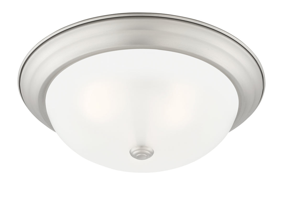 Designers Fountain Decorative Flushmount 1257L-PW-W Ceiling Light - Pewter