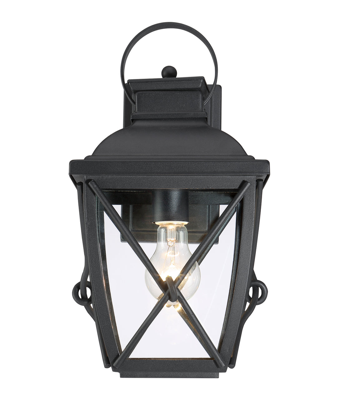 Designers Fountain 34831-BK Belmont One Light Wall Lantern Outdoor Black