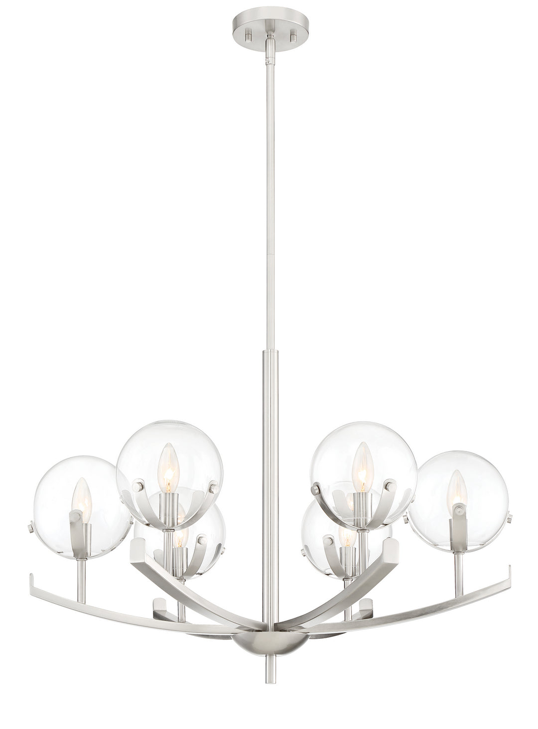 Designers Fountain Spyglass 93886-SP Chandelier Light - Satin Platinum