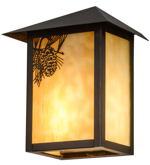 Meyda Tiffany Lighting 95450 Seneca One Light Wall Sconce Outdoor Bronze / Dark