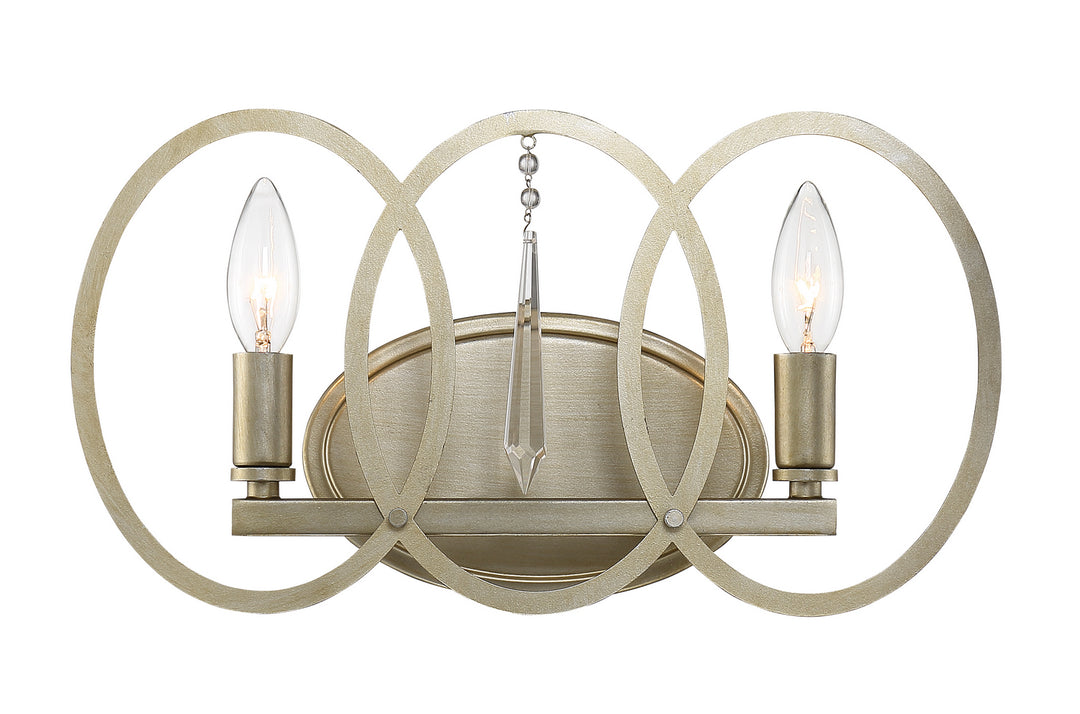 Designers Fountain Hutton 94402-SG Bath Vanity Light 16 in. wide - Sterling Gold