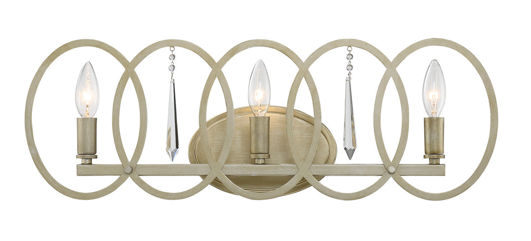 Designers Fountain Hutton 94403-SG Bath Vanity Light 25 in. wide - Sterling Gold