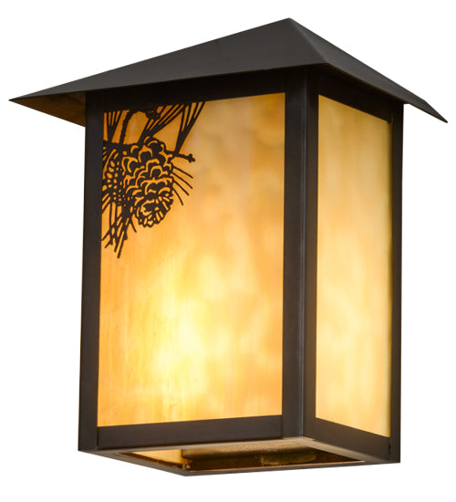 Meyda Tiffany Lighting 95450 Seneca One Light Wall Sconce Outdoor Bronze / Dark