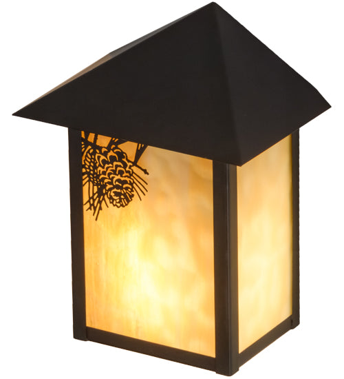 Meyda Tiffany Lighting 95450 Seneca One Light Wall Sconce Outdoor Bronze / Dark