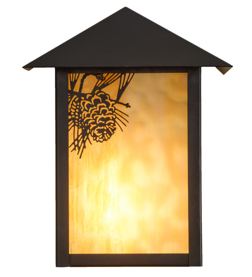 Meyda Tiffany Lighting 95450 Seneca One Light Wall Sconce Outdoor Bronze / Dark