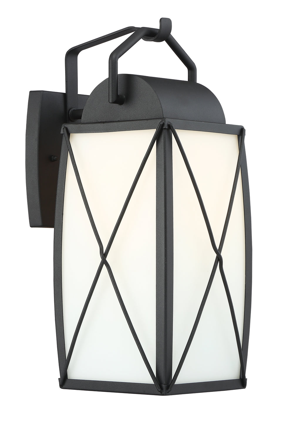 Designers Fountain 94692-BK Fairlington One Light Wall Lantern Outdoor Black