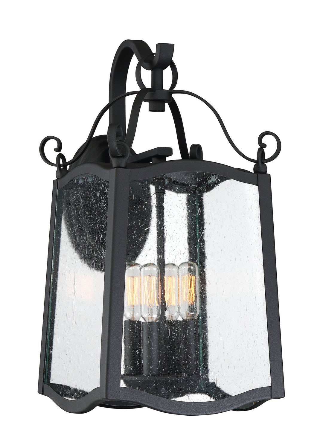 Designers Fountain 94792-BK Glenwood Four Light Wall Lantern Outdoor Black