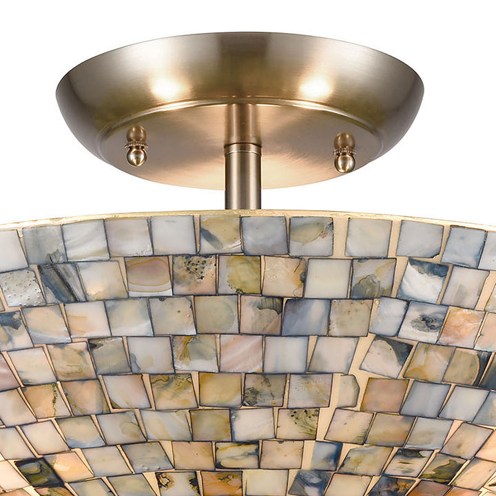 Elk Capri 10551/3 Ceiling Light - Satin Nickel